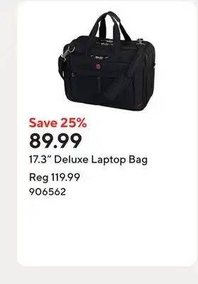 Staples 17.3 Deluxe Laptop Bag offer