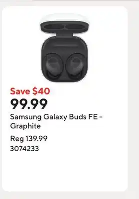 Staples Samsung Galaxy Buds FE - Graphite offer
