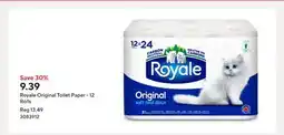 Staples Royale Original Toilet Paper - 12 Rolls offer