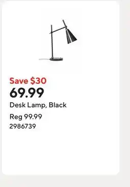 Staples Desk Lamp, Black offer