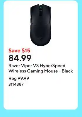 Staples Razer Viper V3 HyperSpeed Wireless Gaming Mouse - Black offer