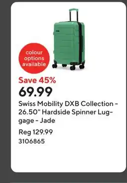 Staples Swiss Mobility DXB Collection - 26.50 Hardside Spinner Luggage - Jade offer