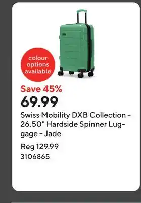 Staples Swiss Mobility DXB Collection - 26.50 Hardside Spinner Luggage - Jade offer