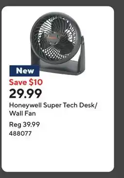 Staples Honeywell Super Tech Desk/Wall Fan offer