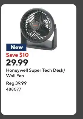 Staples Honeywell Super Tech Desk/Wall Fan offer