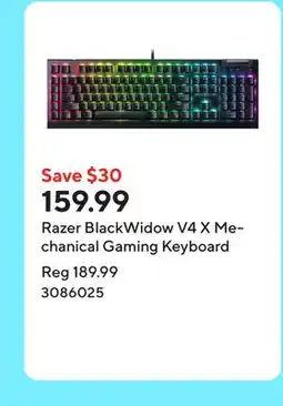 Staples Razer BlackWidow V4 X Mechanical Gaming Keyboard offer