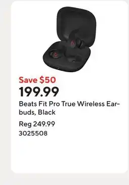 Staples Beats Fit Pro True Wireless Earbuds, Black offer