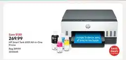 Staples HP Smart Tank 6001 All-in-One Printer offer