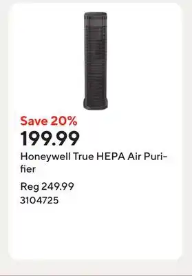 Staples Honeywell True HEPA Air Purifier offer