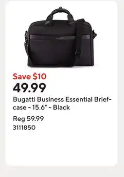 Staples Bugatti Business Essential Briefcase - 15.6 - Black offer