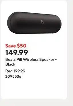 Staples Beats Pill Wireless Speaker - Black offer