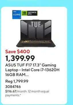 Staples ASUS TUF F17 17.3 Gaming Laptop - Intel Core i7-13620H 16GB RAM 1TB SSD Win 11 Home offer