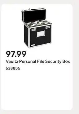 Staples Vaultz Personal File Security Box offer