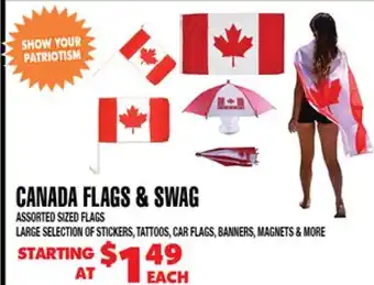 Len's Mill Stores CANADA FLAGS & SWAG offer