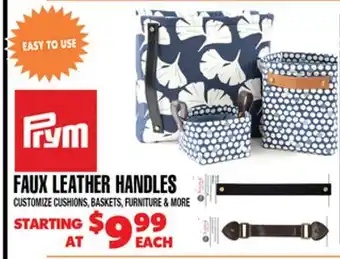 Len's Mill Stores FAUX LEATHER HANDLES offer