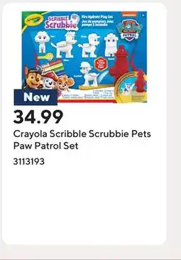 Staples Crayola Scribble Scrubbie Pets Paw Patrol Set offer