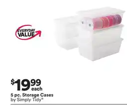 Michaels 5 pc. Storage Cases by Simply Tidy offer
