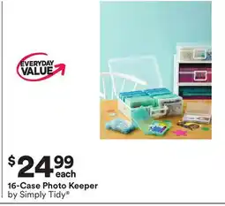 Michaels 16-Case Photo Keeper by Simply Tidy offer