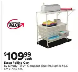 Michaels Essex Rolling Cart by Simply Tidy offer