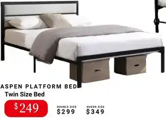 The Sleep Factory ASPEN PLATFORM BED offer