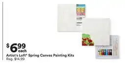 Michaels Artist's Loft Spring Canvas Painting Kits offer