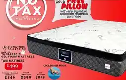 The Sleep Factory THERAPEDIC GEL FOAM MATTRESS offer