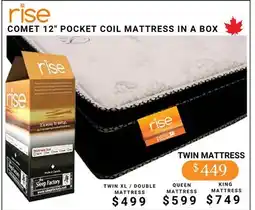The Sleep Factory COMET 12 POCKET COIL MATTRESS IN A BOX offer