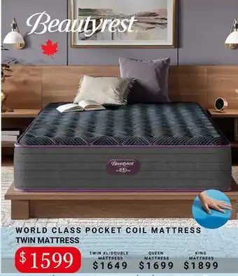 The Sleep Factory WORLD CLASS POCKET COIL MATTRESS offer