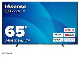Visions Electronics Hisense 65 A68N 4K Smart TV offer