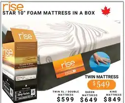 The Sleep Factory STAR 10 FOAM MATTRESS IN A BOX offer