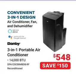 Visions Electronics 3-in-1 Portable Air Conditioner offer