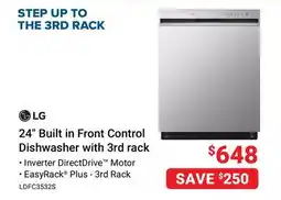 Visions Electronics Dishwasher with 3rd rack offer