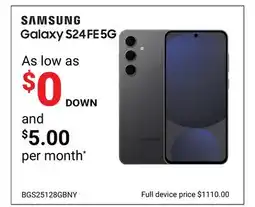 Visions Electronics SAMSUNG Galaxy S24FE5G offer