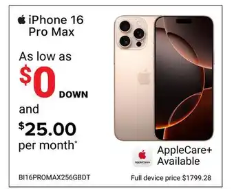 Visions Electronics iPhone 16 Pro Max offer