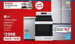 Visions Electronics 3-Piece Major Appliance Package offer