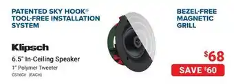 Visions Electronics 6.5 In-Ceiling Speaker offer