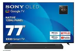 Visions Electronics SONY 77 OLED XR80 Smart TV offer