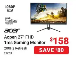 Visions Electronics Aopen 27 FHD 1ms Gaming Monitor offer