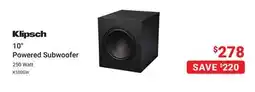 Visions Electronics Klipsch 10 Powered Subwoofer offer