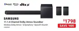 Visions Electronics SAMSUNG 11.1.4-Channel Dolby Atmos Soundbar offer