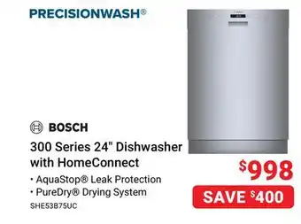 Visions Electronics 300 Series 24 Dishwasher with HomeConnect offer