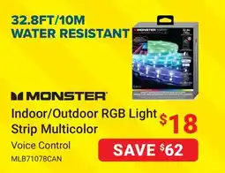 Visions Electronics MONSTER Indoor/Outdoor RGB Light Strip Multicolor offer