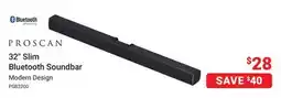 Visions Electronics Proscan 32 Slim Bluetooth Soundbar offer