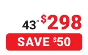 Visions Electronics HISENSE 43 4K Smart TV offer
