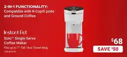 Visions Electronics Solo Single Serve Coffee Maker offer