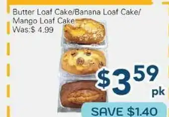 Oceans Fresh Food Market Butter Loaf Cake/Banana Loaf Cake/ Mango Loaf Cake offer