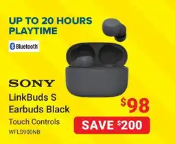 Visions Electronics Sony LinkBuds S Earbuds Black offer