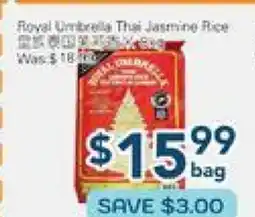 Oceans Fresh Food Market Royal Umbrella Thai Jasmine Rice offer