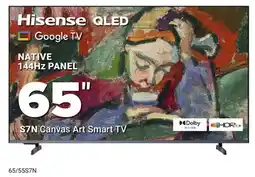 Visions Electronics Hisense 65 S7N Canvas Art Smart TV offer