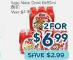 Oceans Fresh Food Market Iogo nano Drink offer